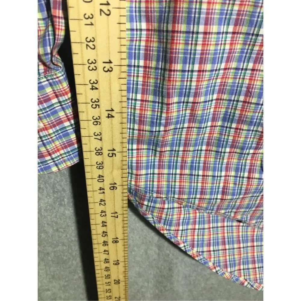 Womens Ralph Lauren Button Down Shirt Casual Plaid Pastels Easter Sunday Church - Picture 5 of 5